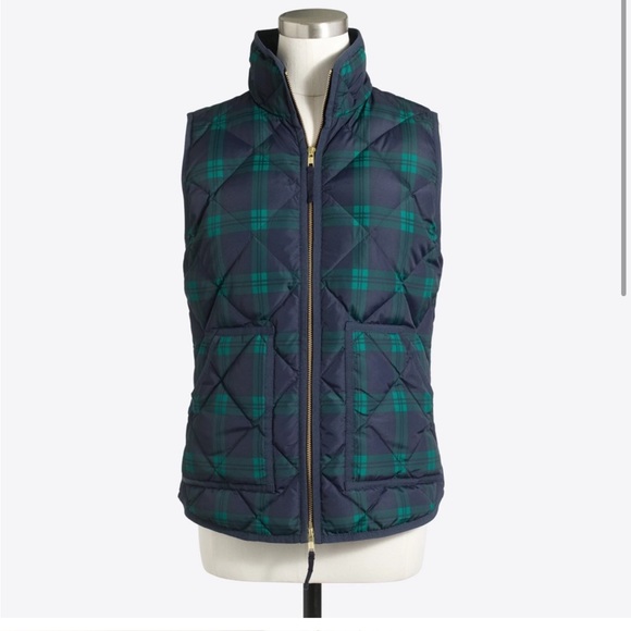 J Crew plaid down vest - Picture 2 of 4